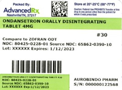 Label 1 (Ondansetron Odt 80425 0228)